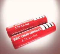 ถ่านชาร์จ Li-ion 18650 UltraFire 3.7V ความจุ 6800mAh (2ก้อน) (1070)