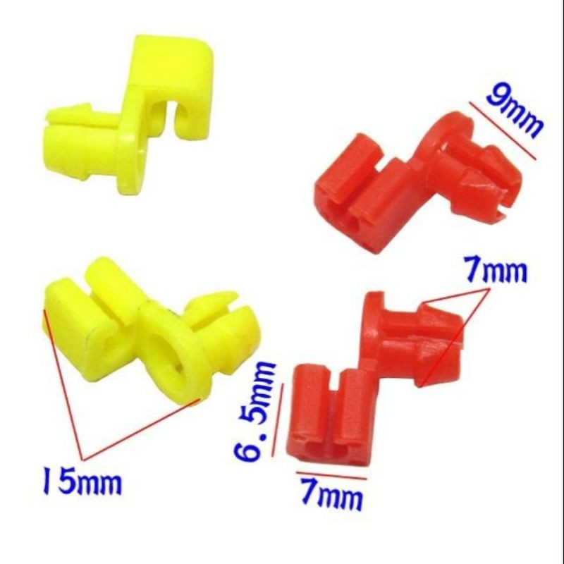 (10PCS RED5 AND YELLOW5) General motors small lock button central control lock clamp car door lock hook clip