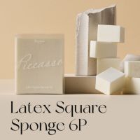 พร้อมส่ง Piccasso latex Square sponge 6p ฟองน้ำลงรองพื้นเกาหลี ฟองน้ำลาเท็กซ์