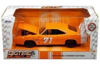 Jada Toys Big Time Muscle 1969 Dodge Charger Daytona, Orange #71 - 1/24 Scale Die-Cast Car