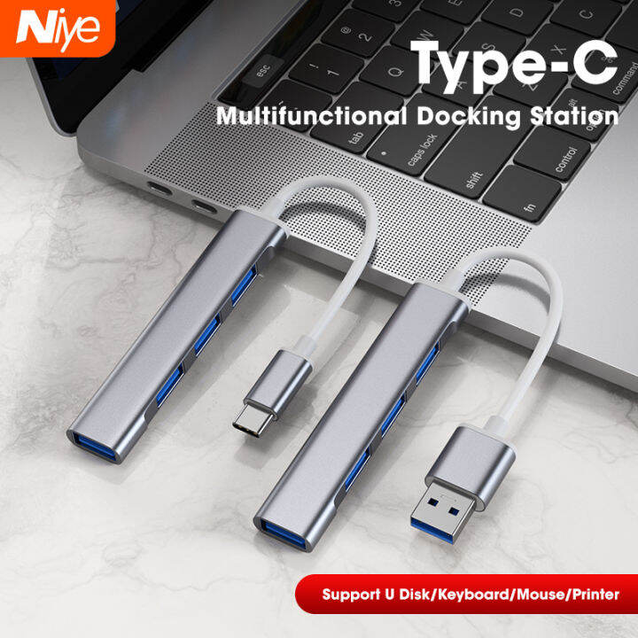 Cytusb Type C In To Usb Hub Expander Ultra Thin Mini Portable Port Usb Hub Usb Power