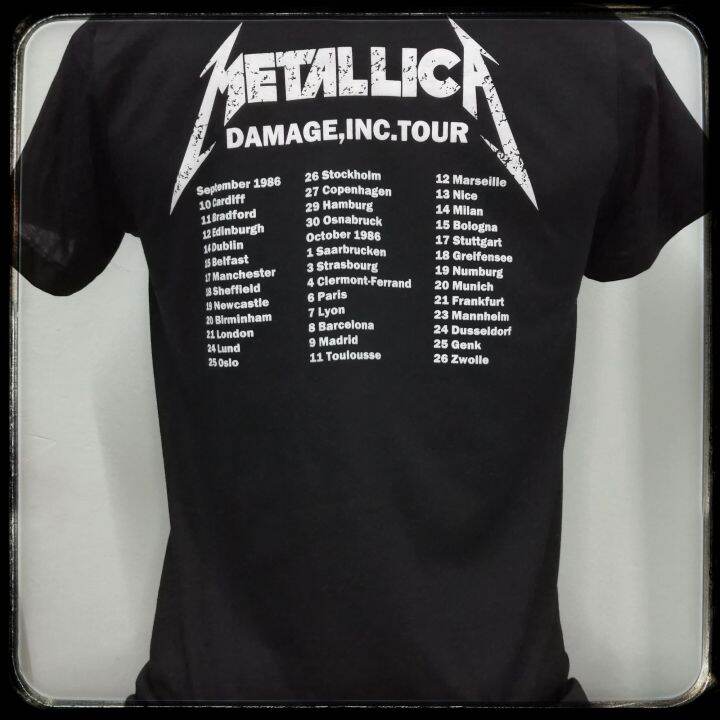 เสื้อวงmetallica-ผ้า-บาง