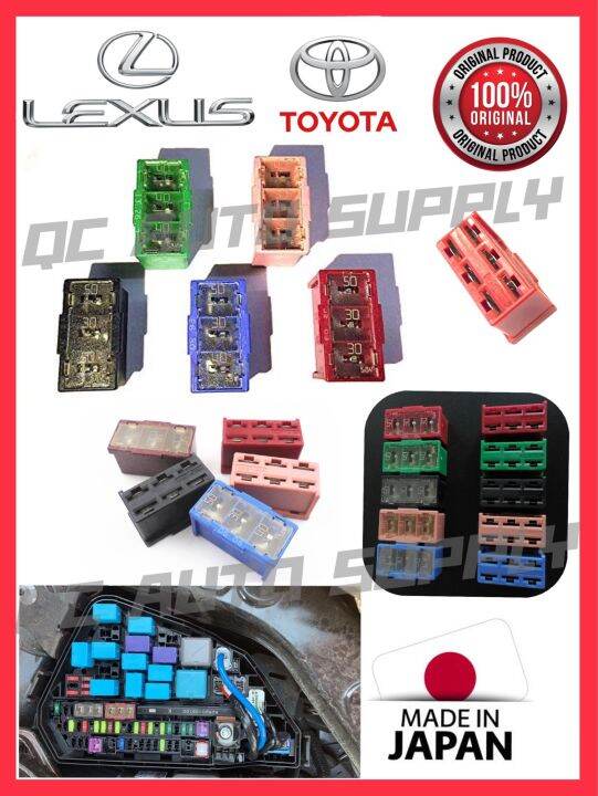 AFT ORIGINAL FUSIBLE LINK BLOCK ASSY 6PIN MAIN FUSE FOR USE ON TOYOTA
