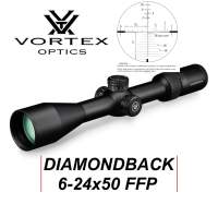 VORTEX OPTICS DIAMONDBACK 6-24x50 FFP EBR-2C - MRAD