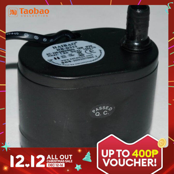 Haibao HB-D333 Submersible Pump Ice Maker/Thermantidote/Air Cooler Pump ...