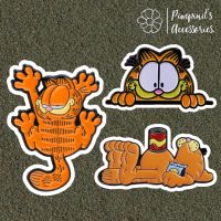 ʕ •ᴥ•ʔ ✿ พร้อมส่ง : เข็มกลัดเซ็ทแมวส้ม การ์ฟีลด์ | Orange Cat - Garfield Enamel Brooch Pin Set.