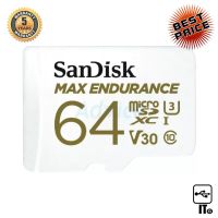 64GB Micro SD Card SANDISK Max Endurance SDSQQVR-064G-GN6IA (100MB/s,) Best For Secutity ประกัน 5Y การ์ดหน่วยความจำ เมมโมรี่การ์ด micro sdcard microsdcard ไมโครเอสดีการ์ด