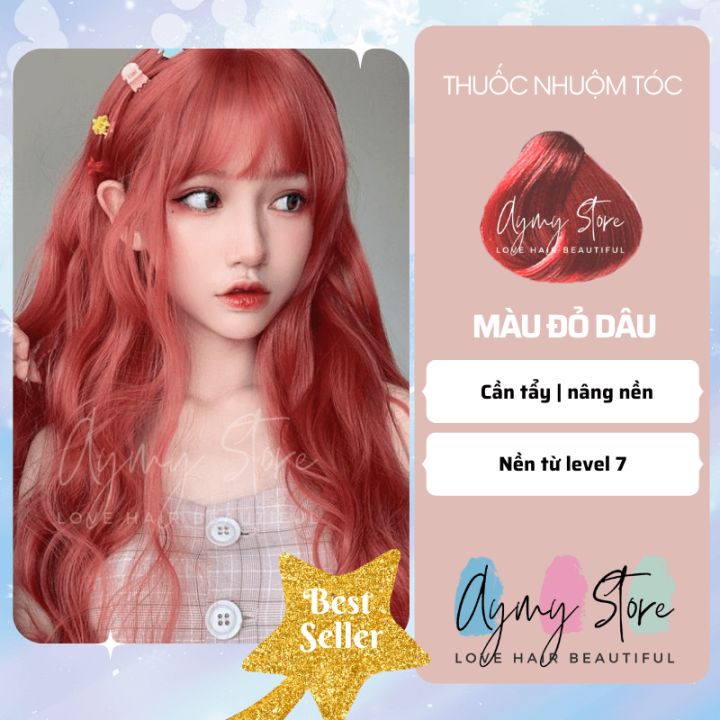 Màu tóc đỏ dâu đang trở thành một trend mới và được rất nhiều bạn trẻ yêu thích. Bạn cũng có thể tham khảo hình ảnh nhuộm tóc màu đỏ dâu của chúng tôi để có thêm ý tưởng cho kiểu tóc thật ấn tượng.
