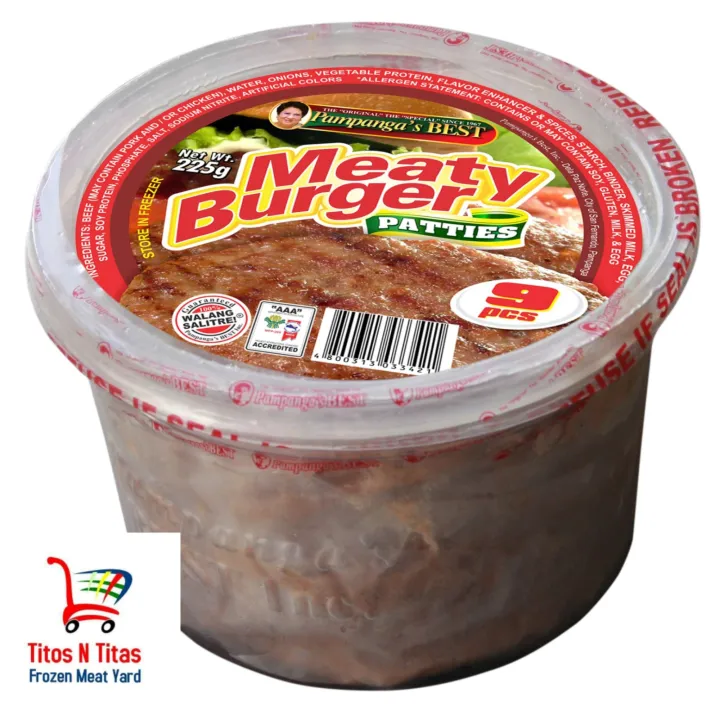 Pampanga's Best Meaty Burger Patties 225g Lazada PH