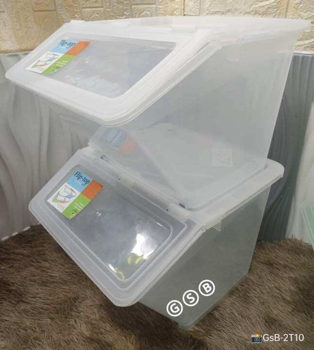 FLIPTOP CLEAR STORAGE BOX 💜56 LITERS 💜 Lazada PH