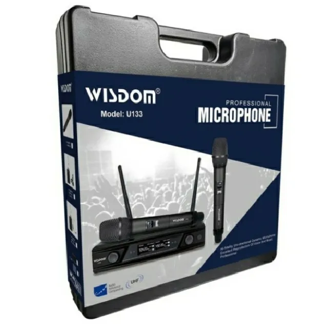 Microphone Wireless Wisdom U135 Original Model Ashley Lazada Indonesia