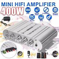 12V3A Power + สายสัญญาณเสียงST-838 MINI Digital Hi-Fiเครื่องขยายเสียงรถยนต์2.1CH 40W 2X20Wซับวูฟเฟอร์สเตอริโอBASS Audio Playe