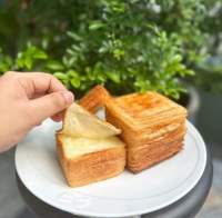 Million layer toast
ขนมปังเนยสด  แผ่นบาง ขนมตัวดัง TikTok