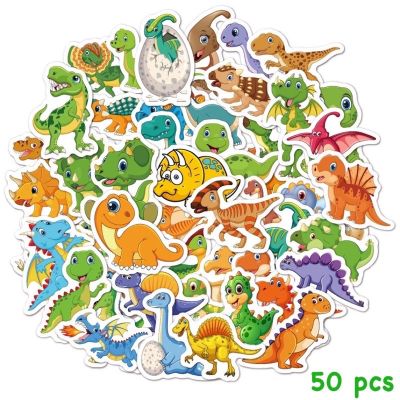 Sticker สติ๊กเกอร์ Dino 224 ไดโนเสาร์ 50ชิ้น น่ารักมาก การ์ตูนไดโนเสาร์ ไดโน เสา ทีเร็ก การ์ตูน ไดโนเสา ติด ขวดน้ำ กระเป๋า เด็ก