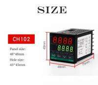 เครื่องวัดและควบคุมอุณหภูมิ (temperature controller) Type K ,dual output (SSR/Relay) แรงดันไฟฟ้า 100-240V