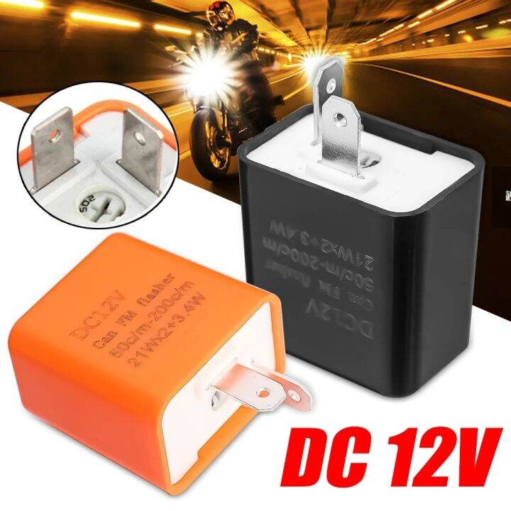 Car Motorcycle LED Indicator Flashing Relay Turn Signal 2 Pin
