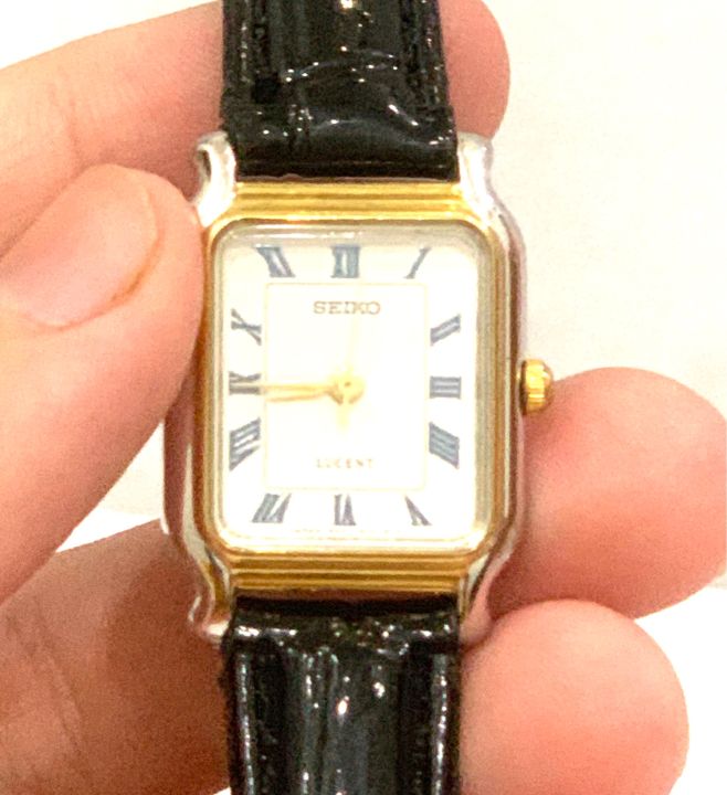 Đồng hồ nữ cao cấp chính hãng SEIKO,HangySi Nhật Bản 🇯🇵.Mặt hình chữ  nhật,Size 18*ây àng TỐT: Máy Japan 100% 