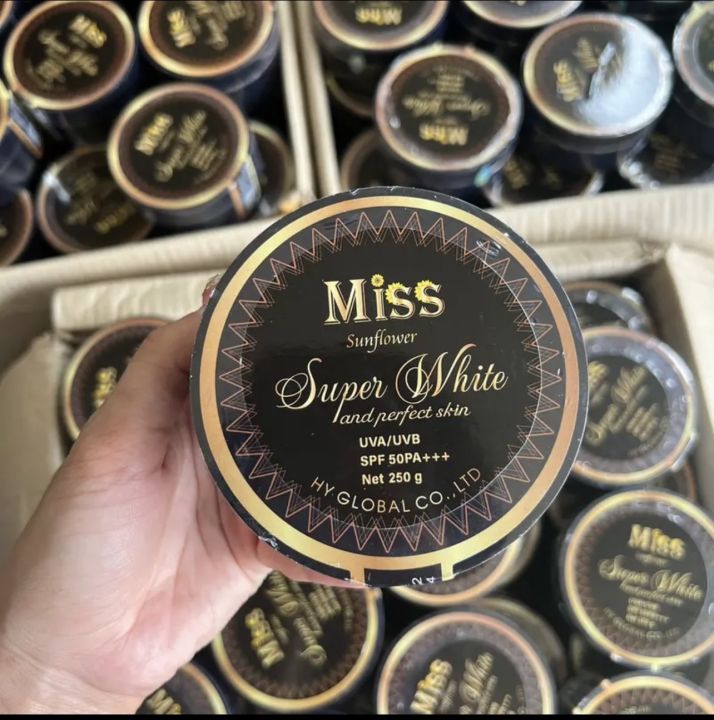 ครีมกันแดดทาตัวยี่ห้อmiss-spf50-ปริมาณ250g