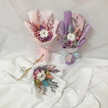 Mini Dried Flower Bouquet - Natural
