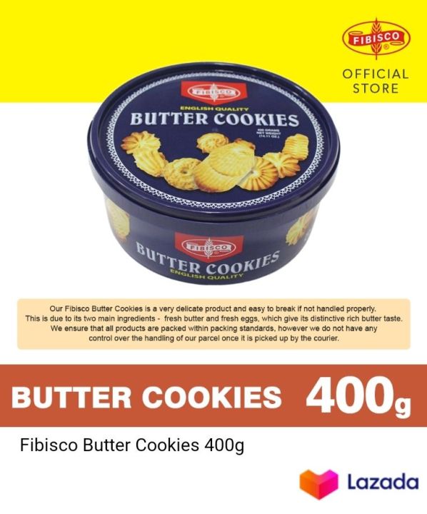 Fibisco Butter Cookies 400g | | Lazada PH