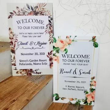 Shop Welcome Board Wedding online | Lazada.com.ph