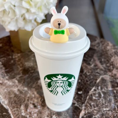 (พร้อมส่งจากไทย) STARBUCKS JAPAN NEW YEAR 2023 RABBIT ZODIAC LIMITED Reusable Hot Cup with Bearista Rabbit Stopper แก้วร้อนรียูสพร้อมจุกหมีปิดแก้ว สตาร์บัคส์ ญี่ปุ่น คอลเลคชั่นปีใหม่ ปีกระต่าย 2023