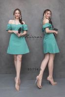 (นางแบบใส่ชุดขาย) SX v1 ZazaSweetSeed Mint Dress เดรสแซ่บ เบาๆ มินิเดรส เดรสแขนตุ๊กตา ใส่เป็น เดรสปาดไหล่ ก้อได้ เดรสอกเว้า จับจีบช่วงอก เซ็กซี่เบาๆ มีเชือกคู่หน้าหลัง ใช้เป็นลูกเล่นคล้องคอได้สุดเก๋ **งดรับลค.ดราม่า