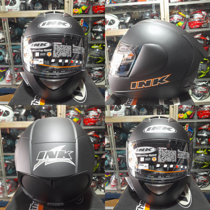 Helm Ink Cl Max Solid Black Doff Helm Pul Face Lazada Indonesia