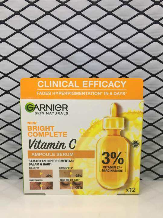 Garnier Bright Complete Vitamin C Ampoule Serum 12x15ml Lazada Singapore 2326