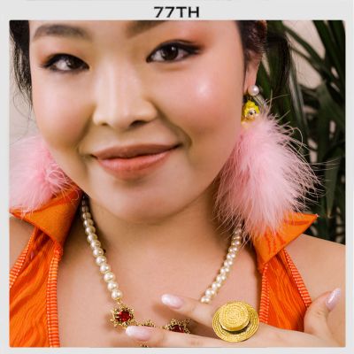 77th Madam Pink Earring