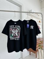 เสื้อยืดโอเวอร์ไซส์NYใหม่ดำ