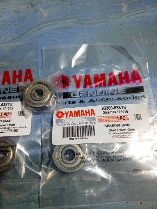 YAMAHA GENUINE CRANKCASE COVER BEARING 93300638Y8 (638) For MIO Amore / Sporty / Soulty from