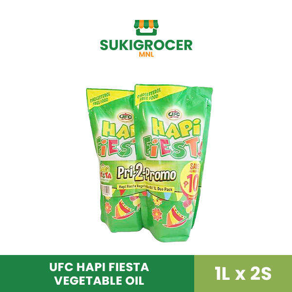 UFC Hapi Fiesta Vegetable Oil 1L x 2s Lazada PH