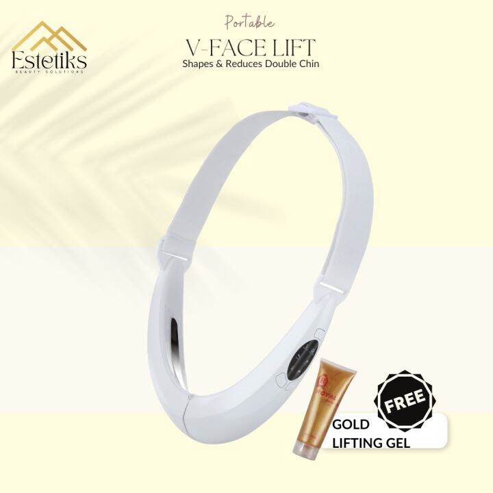 V Face Lifting Device Ems Micro Current W Free Gold Gel For Face Lifting And Firming V Shape