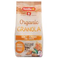 Familia Bio Organic Crunch Honey Almond แฟมิเลีย ไบโอ ออแกนิค ซีเรียลธัญพืช กราโนล่า อัลมอนด์ผสมน้ำผึ้ง 375g