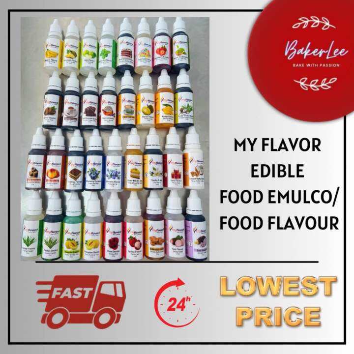 MyFlavor Edible Food Emulco / Flavour 25g Each【HALAL】 | Lazada