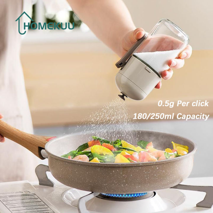 Kitchen Push-type Quantitative Salt Shaker Salt Control Bottle