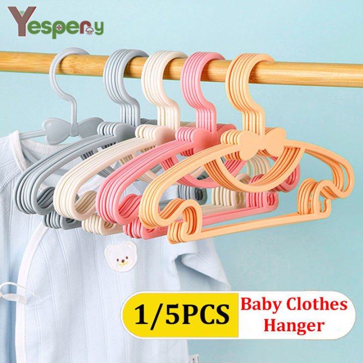 5pcs Bow Decor Kids Clothes Hanger