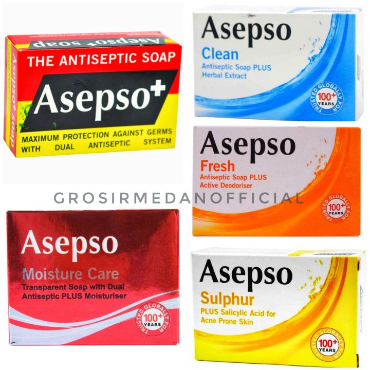 Sabun Asepso Batang 80 G Antiseptic Soap Moisturizer Care Anti Kuman