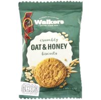 วอคเกอร์ คุกกี้ข้าวโอ๊ตผสมน้ำผึ้ง Walkers Oat &amp; Honey Biscuit 25g.