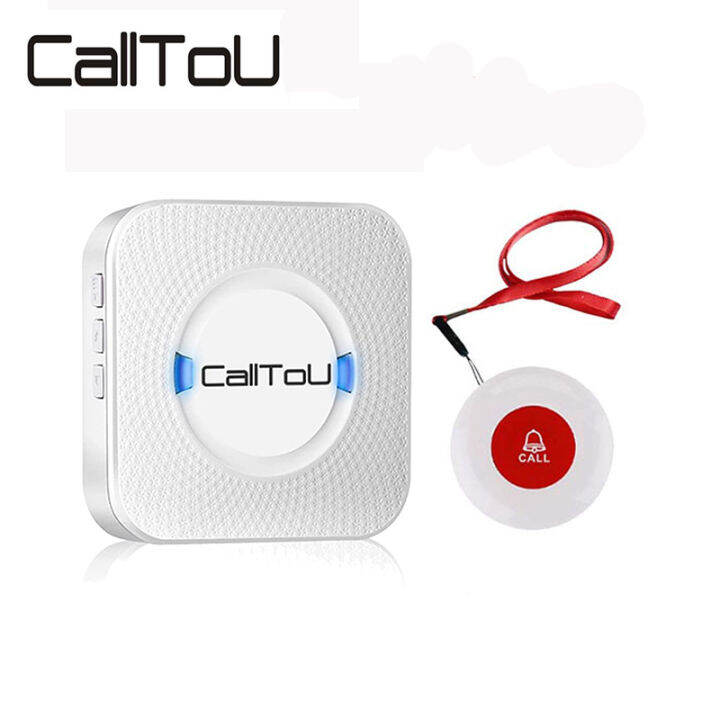 Calltou Caregiver Pager Call System HJQ01 1 Receiver 1 SOS Buzzer for