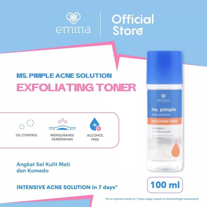 Emunda Gentle Exfoliating Toner – 100 Ml, Mikro-peelend & Feuchtigkeitsspendend