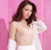 Sabina ซาบีน่า เสื้อชั้นใน INVISIBLE WIRE (ไร้โครง ไร้ขอบ ฟองบาง ) Seamless fit (เกาะอก)รุ่น Pretty Perfect รหัส SBXU8900