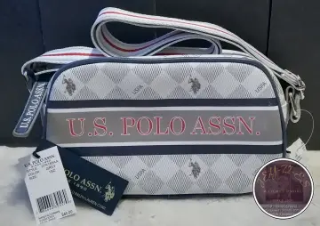 US Polo Assn Floral Diamond Crossbody Grey One Size
