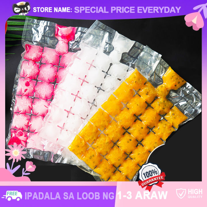 Food-Grade PE Material Disposable Ice Cube Bags, Self-Sealing Clear Ice Cube  Mold Fridge Freezer