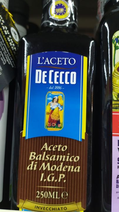 LACETO DEDECCO น้ำส้มสายชู บาซามิค250 ml(ต่อขวด)