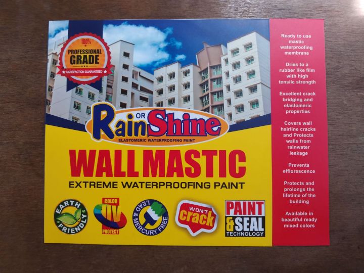 RAIN OR SHINE WALL MASTIC COLOR CHART COMPLETE GUIDE FOR COLORS EXTREME ...