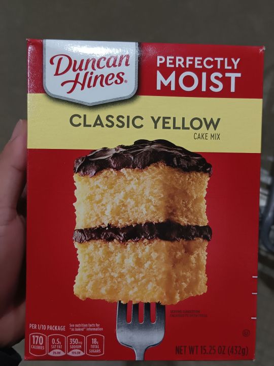 DUNCAN HINES YELLOW CAKE MIX 432g | Lazada PH