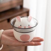 New Year Rabbit Gift Travel Tea Set Portable Outdoor Bag Simple Camping Small Set Tea Set One Pot 3 Cups