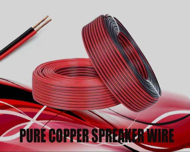 Original Omega Pure Copper Speaker Wire ( red/black) per roll 150meters